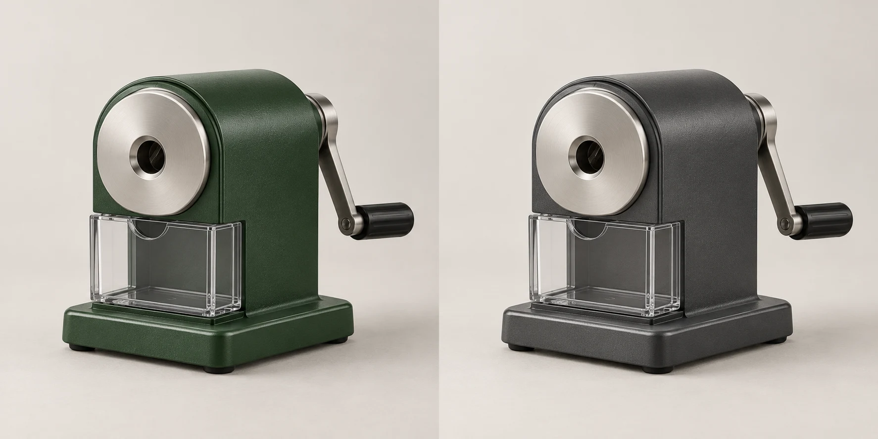 Engineer Bench manual pencil sharpener in Forest Green